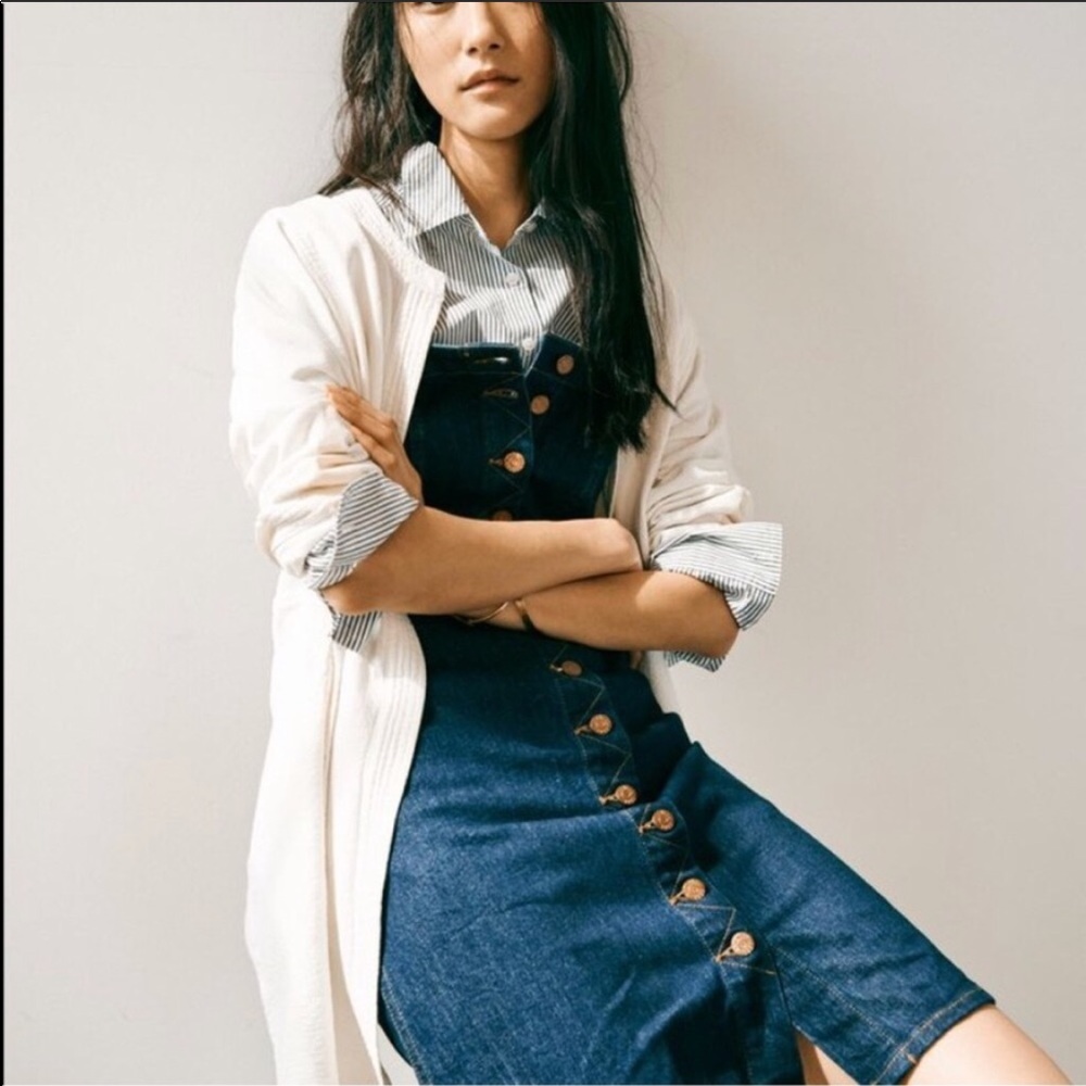 Madewell Denim Overall Dress Matilda Wash Size 2